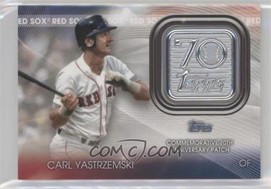 2021 Topps - Topps 70th Anniversary Manufactured Logo Patches Series 2 #T70P-CY - Carl Yastrzemski