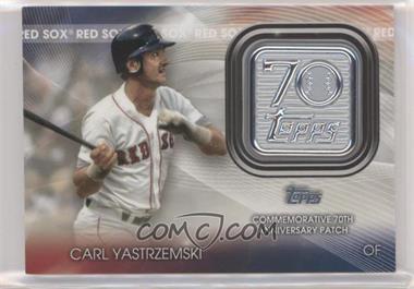 2021 Topps - Topps 70th Anniversary Manufactured Logo Patches Series 2 #T70P-CY - Carl Yastrzemski