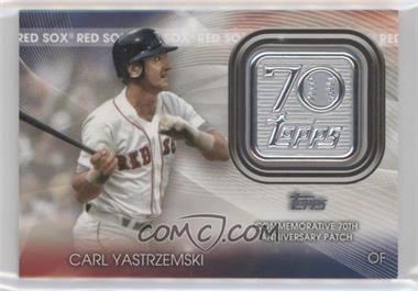 2021 Topps - Topps 70th Anniversary Manufactured Logo Patches Series 2 #T70P-CY - Carl Yastrzemski
