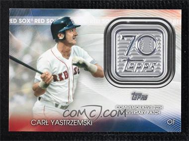 2021 Topps - Topps 70th Anniversary Manufactured Logo Patches Series 2 #T70P-CY - Carl Yastrzemski