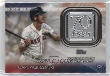 2021 Topps - Topps 70th Anniversary Manufactured Logo Patches Series 2 #T70P-CY - Carl Yastrzemski