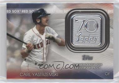 2021 Topps - Topps 70th Anniversary Manufactured Logo Patches Series 2 #T70P-CY - Carl Yastrzemski