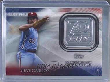 2021 Topps - Topps 70th Anniversary Manufactured Logo Patches #70LP-SC - Steve Carlton
