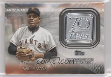 2021 Topps - Topps 70th Anniversary Manufactured Logo Patches #70LP-WM - Willie Mays [Good to VG‑EX]