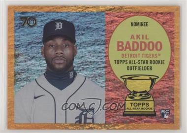 2021 Topps All-Star Rookie Cup - [Base] - Orange Holofractor #77.3 - Cup Variation - Akil Baddoo /25