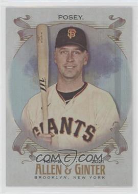 2021 Topps Allen & Ginter's - [Base] - Hot Box Silver Portrait #13 - Buster Posey