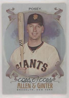 2021 Topps Allen & Ginter's - [Base] - Hot Box Silver Portrait #13 - Buster Posey