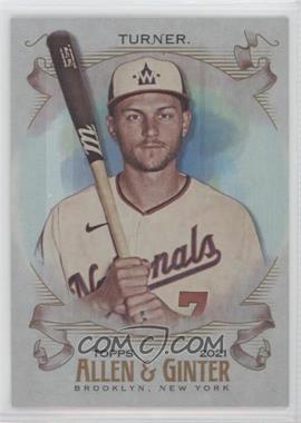 2021 Topps Allen & Ginter's - [Base] - Hot Box Silver Portrait #185 - Trea Turner