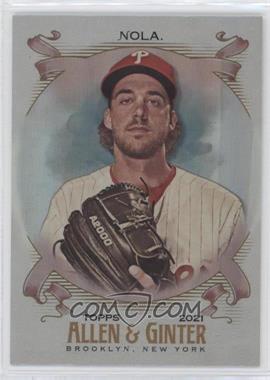 2021 Topps Allen & Ginter's - [Base] - Hot Box Silver Portrait #215 - Aaron Nola