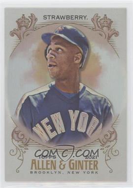 2021 Topps Allen & Ginter's - [Base] - Hot Box Silver Portrait #335 - Short Print - Darryl Strawberry