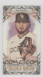 2021 Topps Allen & Ginter's - [Base] - Mini Black Border #166 - German Marquez