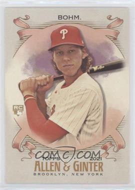 2021 Topps Allen & Ginter's - [Base] #100 - Alec Bohm