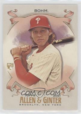 2021 Topps Allen & Ginter's - [Base] #100 - Alec Bohm