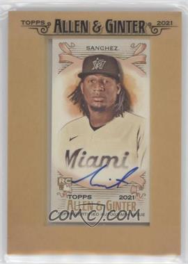 2021 Topps Allen & Ginter's - Framed Mini Autographs #FMA-SS - Sixto Sanchez