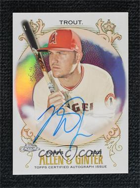 2021 Topps Allen & Ginter's Chrome - Full-Size Autographs #AGA-MT - Mike Trout