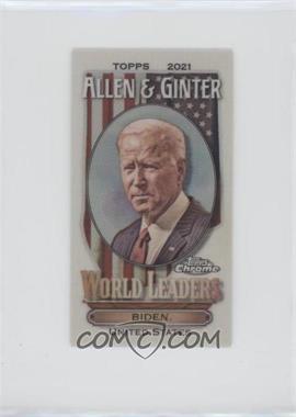 2021 Topps Allen & Ginter's Chrome - Mini World Leaders #MWL-2 - Joe Biden