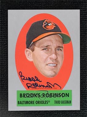 2021 Topps Archives - 1963 Topps Peel-Off Autographs - Silver #TPOA-BR - Brooks Robinson /99