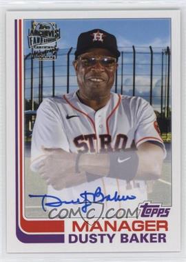 2021 Topps Archives - Fan Favorite Autographs #FFA-DBA - 1982 Topps - Dusty Baker