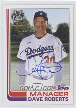 2021 Topps Archives - Fan Favorite Autographs #FFA-DR - 1982 Topps - Dave Roberts