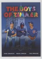 Ryne Sandberg, Andre Dawson, Greg Maddux