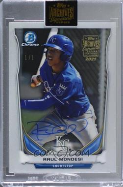 2021 Topps Archives Signature Series - Active Player Edition Buybacks #14BDPP-CTP6 - Adalberto Mondesi (2014 Bowman Draft Picks & Prospects) /1 [Buyback]