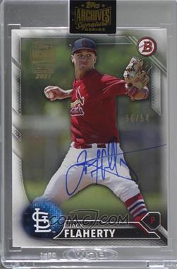 2021 Topps Archives Signature Series - Active Player Edition Buybacks #16B-BP89 - Jack Flaherty (2016 Bowman - Prospects) /54 [Buyback]
