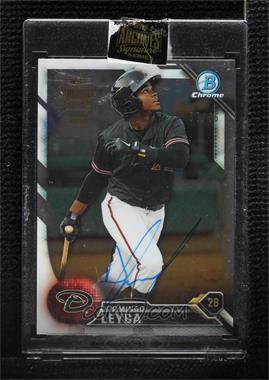 2021 Topps Archives Signature Series - Active Player Edition Buybacks #16BC-BCP3 - Domingo Leyba (2016 Bowman Chrome - Prospects) /96 [Buyback]