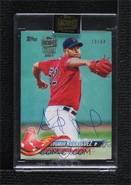 2021 Topps Archives Signature Series - Active Player Edition Buybacks #18T-43 - Eduardo Rodriguez (2018 Topps) /64 [Buyback]
