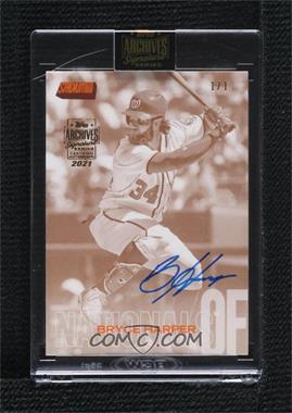 2021 Topps Archives Signature Series - Active Player Edition Buybacks #18TS-179 - Bryce Harper (2018 Topps Stadium Club) /1 [Buyback]