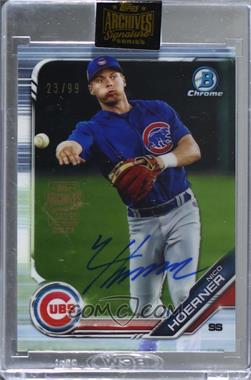 2021 Topps Archives Signature Series - Active Player Edition Buybacks #19B-BCP-59 - Nico Hoerner (2019 Bowman - Chrome Prospects) /99 [Buyback]