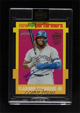 2021 Topps Archives Signature Series - Active Player Edition Buybacks #20THNAP-10 - Vladimir Guerrero Jr. (2020 Topps Heritage New Age Performers) /1 [Buyback]