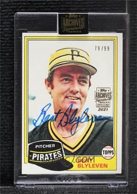 2021 Topps Archives Signature Series - Retired Player Edition Buybacks #81T-554 - Bert Blyleven (1981 Topps) /99 [Buyback]