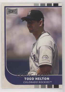 2021 Topps Archives Snapshots - [Base] #42 - Todd Helton