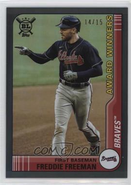 2021 Topps Big League - [Base] - Black Foil #275 - Award Winners - Freddie Freeman /15