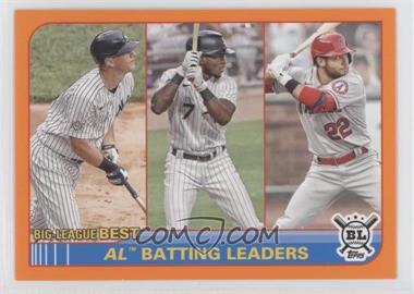 2021 Topps Big League - [Base] - Orange #247 - Big League Best - David Fletcher, DJ LeMahieu, Tim Anderson