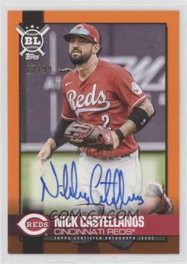 2021 Topps Big League - Big League Autographs - Electric Orange #BLA-NC - Nick Castellanos /99