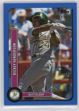 2021 Topps Brooklyn Collection - [Base] - Blue #23 - Rickey Henderson /40