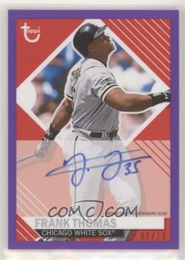 2021 Topps Brooklyn Collection - Brooklyn Autographs - Purple #BKA-FT - Frank Thomas /10