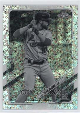 2021 Topps Chrome - [Base] - Black and White Mini-Diamond Refractor #118 - Paul DeJong