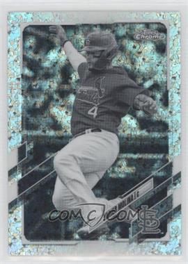 2021 Topps Chrome - [Base] - Black and White Mini-Diamond Refractor #132 - Yadier Molina