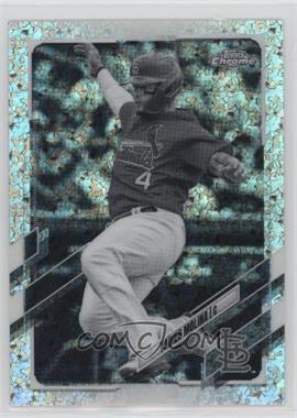 2021 Topps Chrome - [Base] - Black and White Mini-Diamond Refractor #132 - Yadier Molina