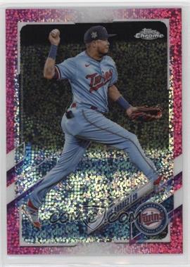 2021 Topps Chrome - [Base] - Magenta Speckle Refractor #124 - Luis Arraez /350