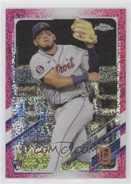 2021 Topps Chrome - [Base] - Magenta Speckle Refractor #66 - Isaac Paredes /350