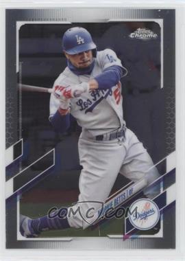 2021 Topps Chrome - [Base] #100.1 - Mookie Betts (Vertical, Swinging)