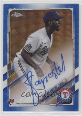 2021 Topps Chrome - Rookie Autographs - Blue Wave Refractor #RA-SA - Sherten Apostel /150