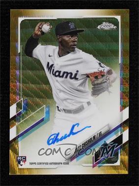 2021 Topps Chrome - Rookie Autographs - Gold Wave Refractor #RA-JCH - Jazz Chisholm /50