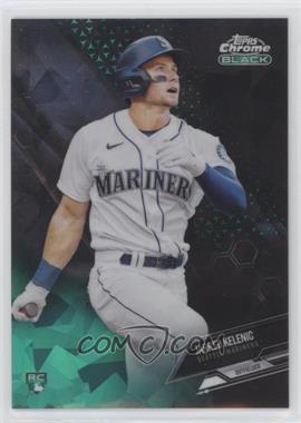 2021 Topps Chrome Black - [Base] - Green Atomic Refractor #44 - Jarred Kelenic /99