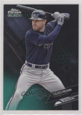 2021 Topps Chrome Black - [Base] - Green Refractor #71 - Freddie Freeman /99