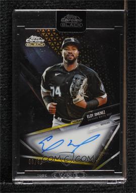 2021 Topps Chrome Black - Chrome Black Autographs - Gold Refractor #CBA-EJ - Eloy Jimenez /50 [Uncirculated]