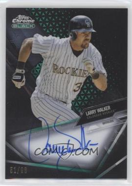 2021 Topps Chrome Black - Chrome Black Autographs - Green Refractor #CBA-LW - Larry Walker /99